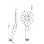Nor-SR47-1.05 Round Brushed Nickel Sliding Rail Shower Set